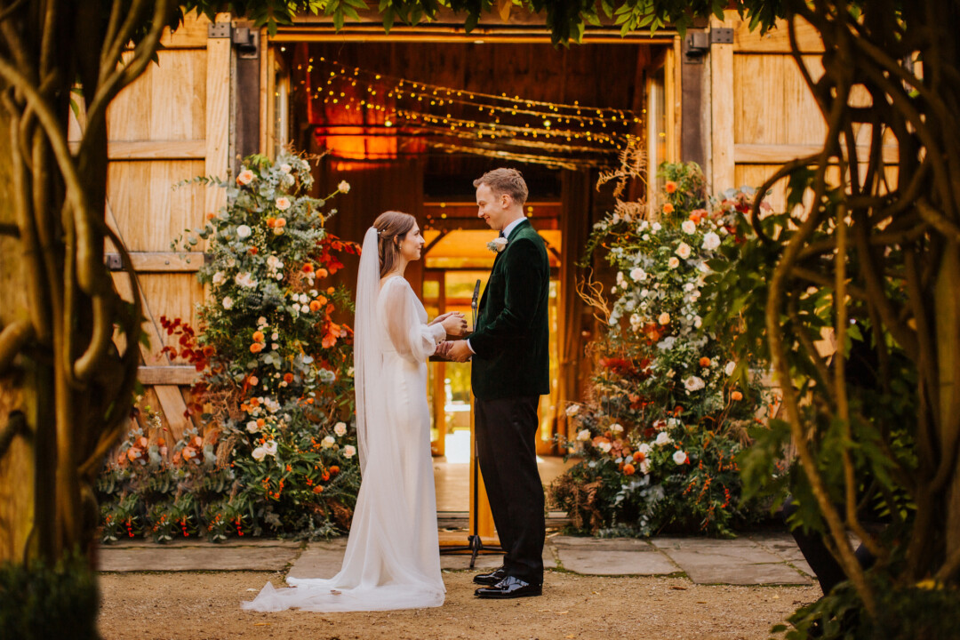 Autumn outdoor ceremony