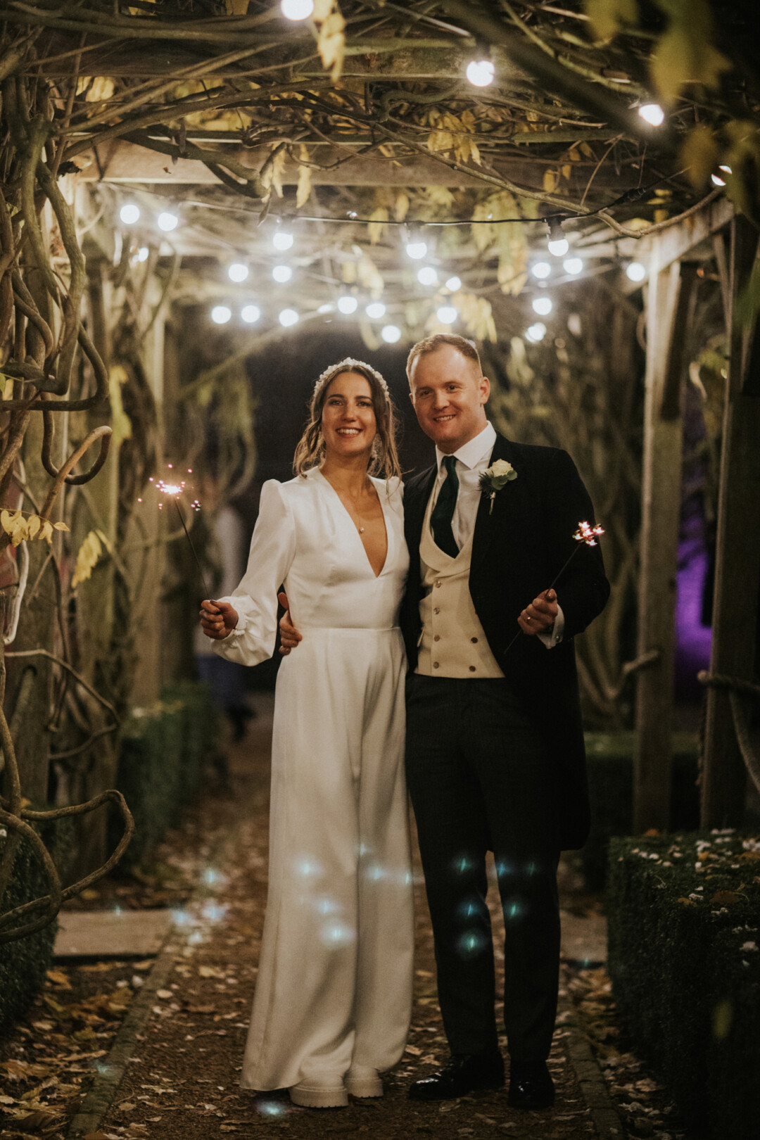 Under the wedding aisle in winter