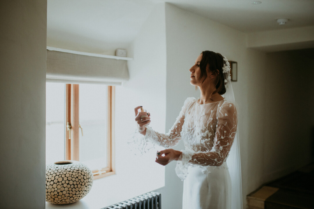 Getting ready at the farmhouse