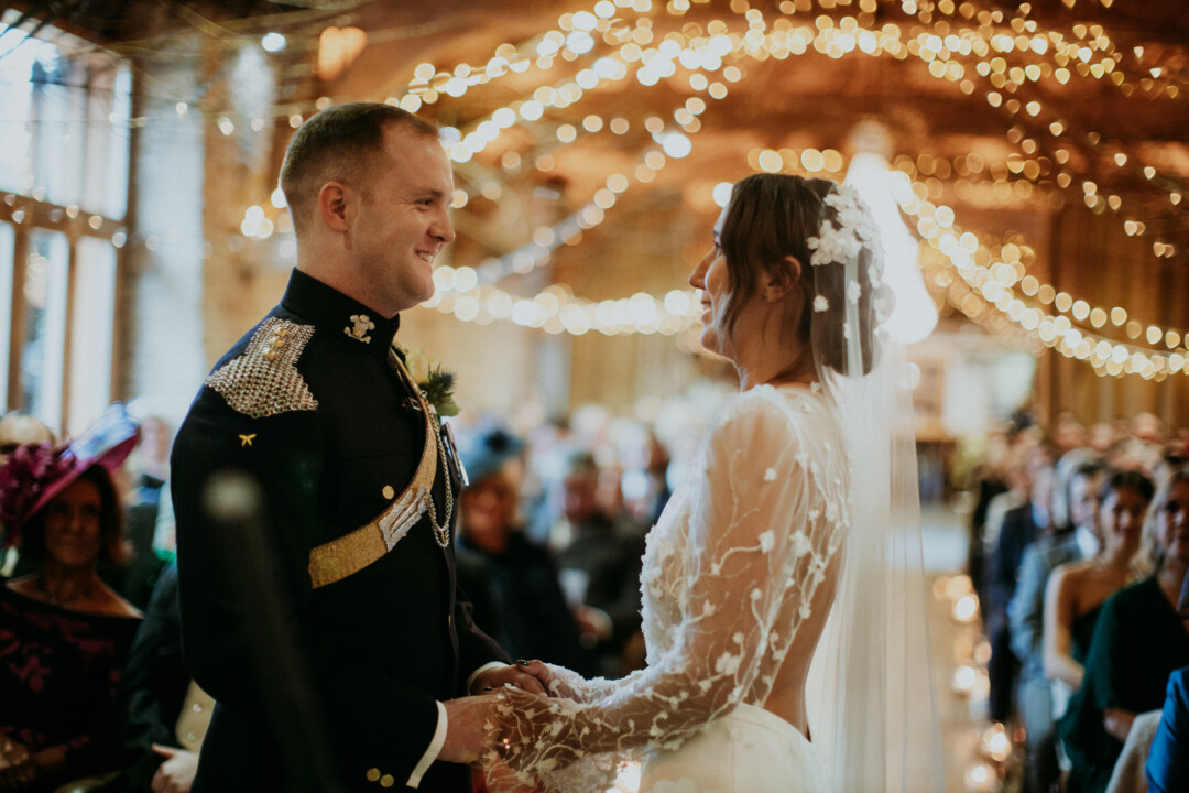 Indoor winter ceremony