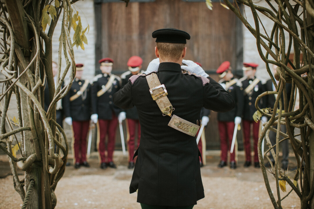 Military uniform for ceremony